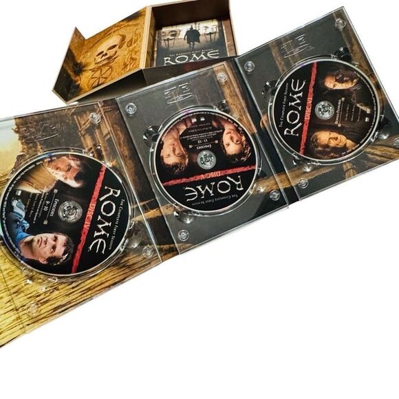 Rome: The Complete First Season (DVD, 6-Disc Set) HBO Wooden  Box version - Picture 8 of 10
